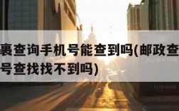 邮政包裹查询手机号能查到吗(邮政查快递通过手机号查找找不到吗)