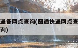 圆通快递各网点查询(圆通快递网点查询派送范围查询)