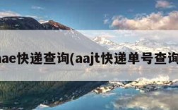 aae快递查询(aajt快递单号查询)