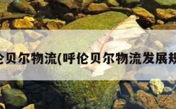 呼伦贝尔物流(呼伦贝尔物流发展规划)