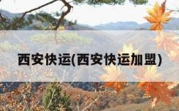 西安快运(西安快运加盟)