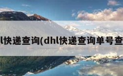 dhl快递查询(dhl快递查询单号查询)