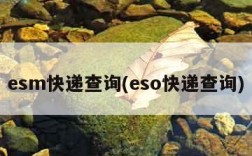 esm快递查询(eso快递查询)