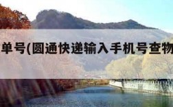 查物流单号(圆通快递输入手机号查物流单号)