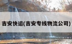 吉安快运(吉安专线物流公司)