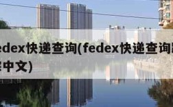 fedex快递查询(fedex快递查询跟踪中文)