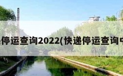 快递停运查询2022(快递停运查询中通)